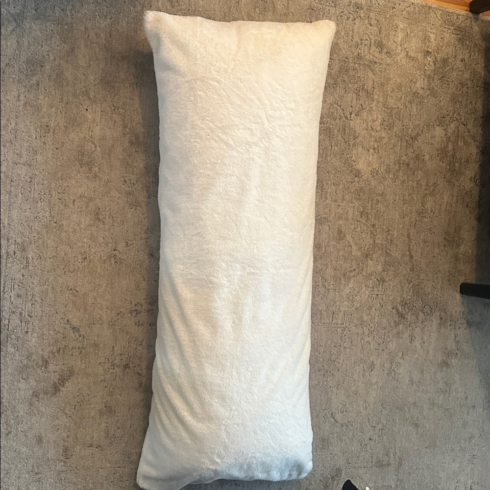 Soft White Body Pillow